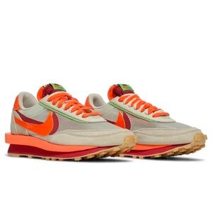 Nike Orange LD waffle Athletic Shoes for Performance
